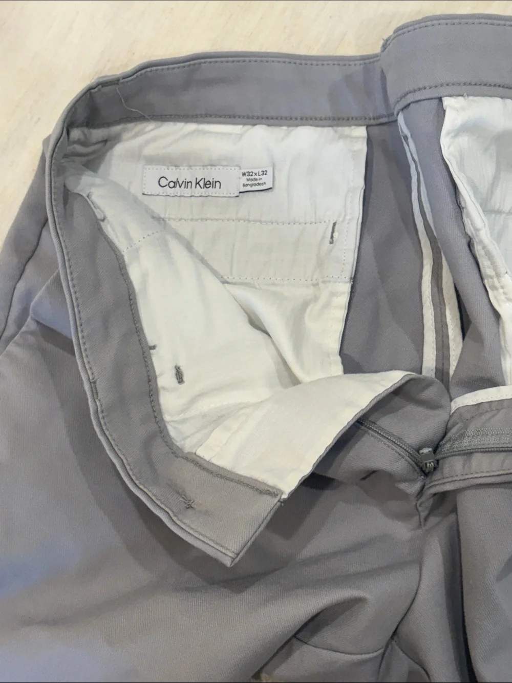 Calvin Klein Gray Chinos 32x32 - Picture 5 of 5